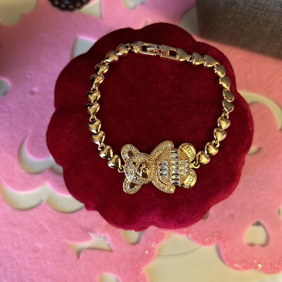 Pulsera 18 k gold plated de oso - Picture 4 of 4
